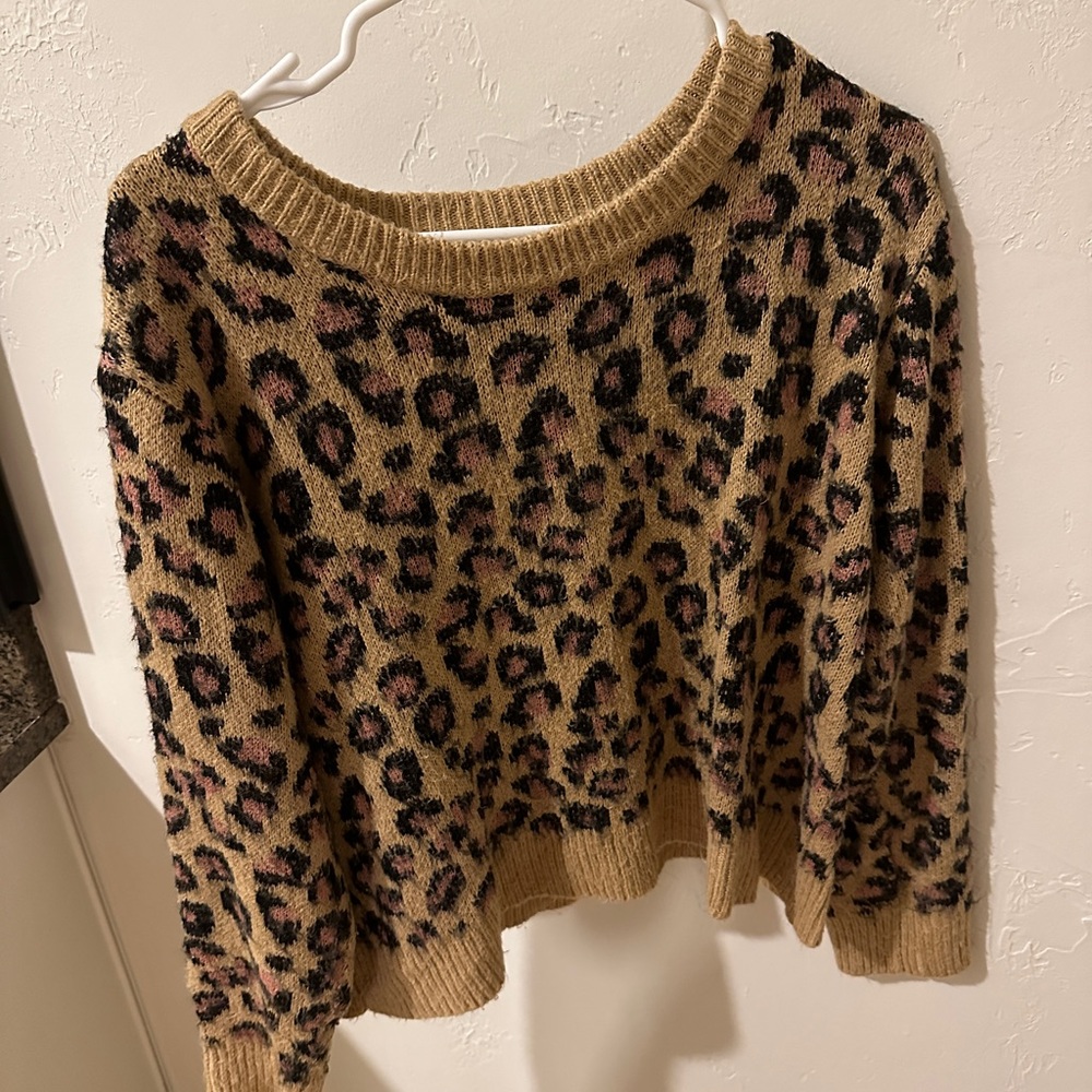 Leopard Sweater size small